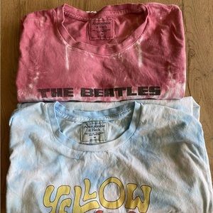 Abercrombie and fitch Beatles themed shirts